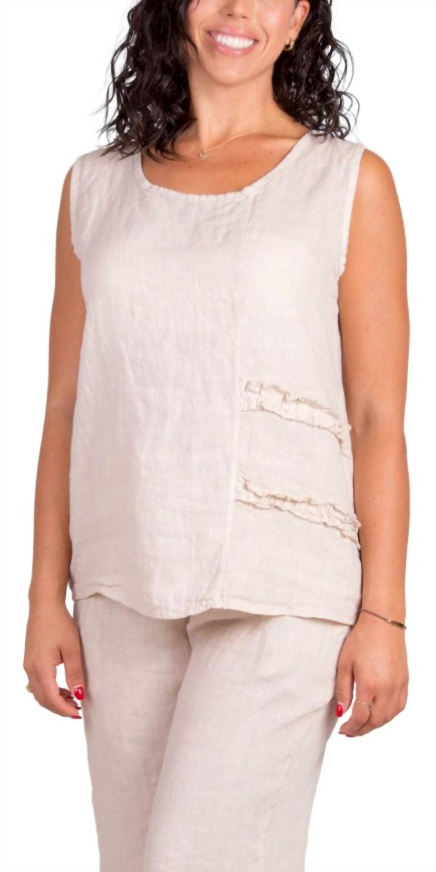 Gigi Moda - Palermo Linen Sleeveless Top
