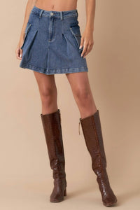 Insane Gene - Cargo Denim Skirt