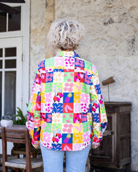 Karlie - Fruit Quilt Poplin Top