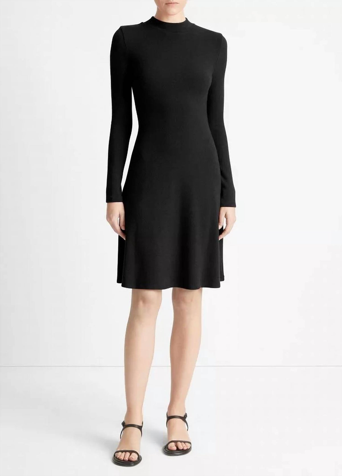 Vince - Mock Neck Long Sleeve Dress