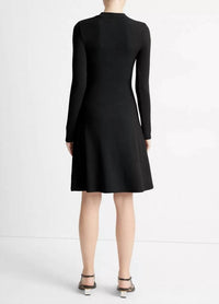 Vince - Mock Neck Long Sleeve Dress