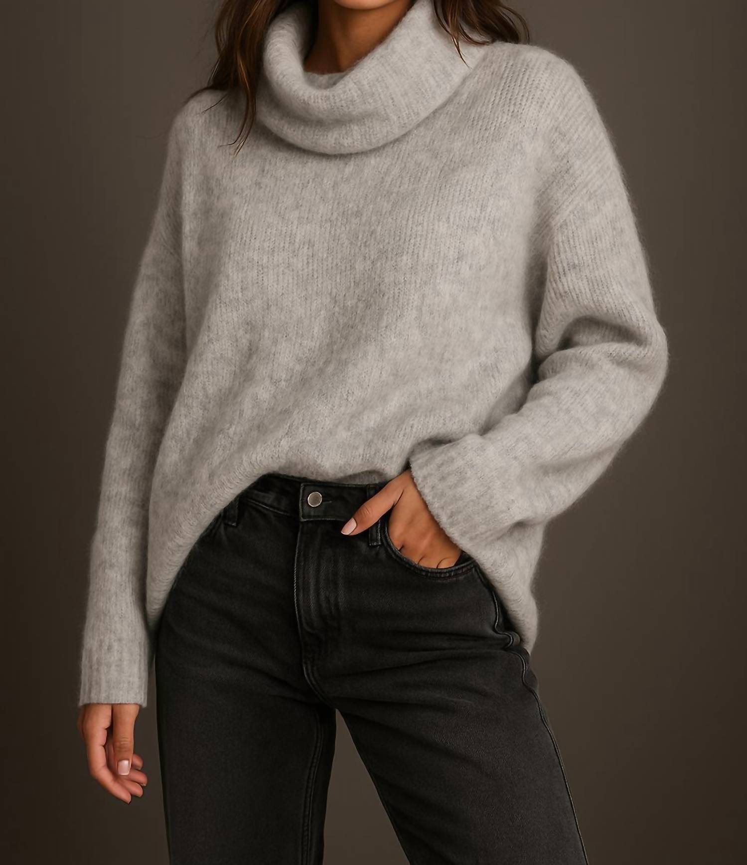 Newbury Kustom - Super Soft Cowl Neck Sweater