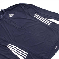 adidas Men Half Zip Long Sleeve Tee in legend ink - men's long sleeve top - alternate view