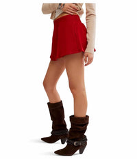 Free People - Paradise Found Suede Skort