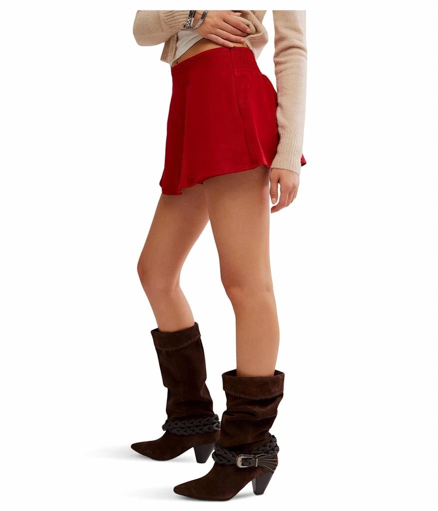 Free People - Paradise Found Suede Skort