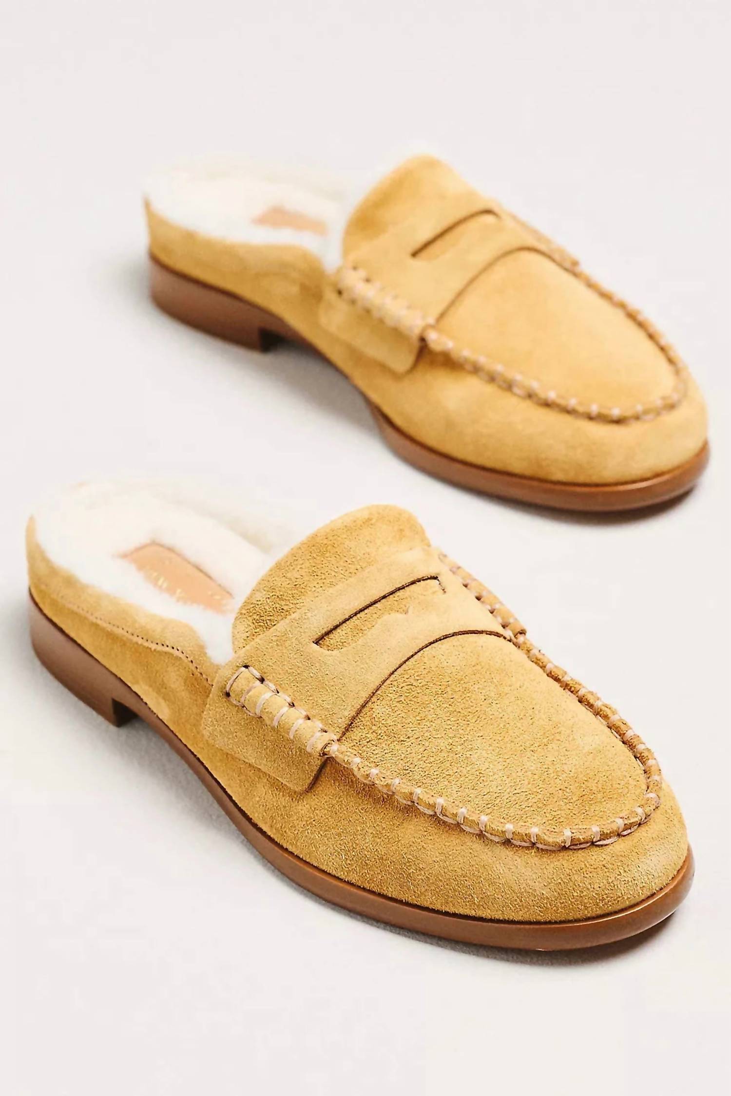 Rag & Bone - Women's Carter Suede Shearling Mule