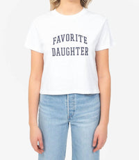 Favorite Daughter - Cropped Collegiate Tee