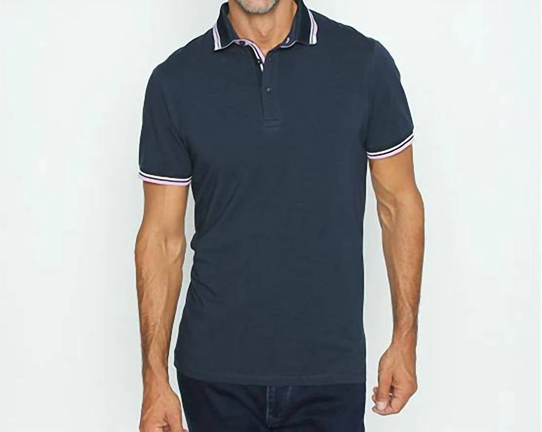 Eight X - Polo With White And Pink Trim