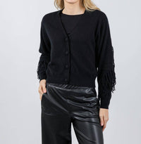 Brodie Cashmere - Ashley Cashmere Fringe Cardigan