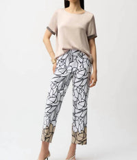 Joseph Ribkoff - Millennium Abstract Print Wide Leg Pull-on Pants