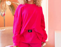 Lulu Mac - Waffle Long Sleeve And Short Set