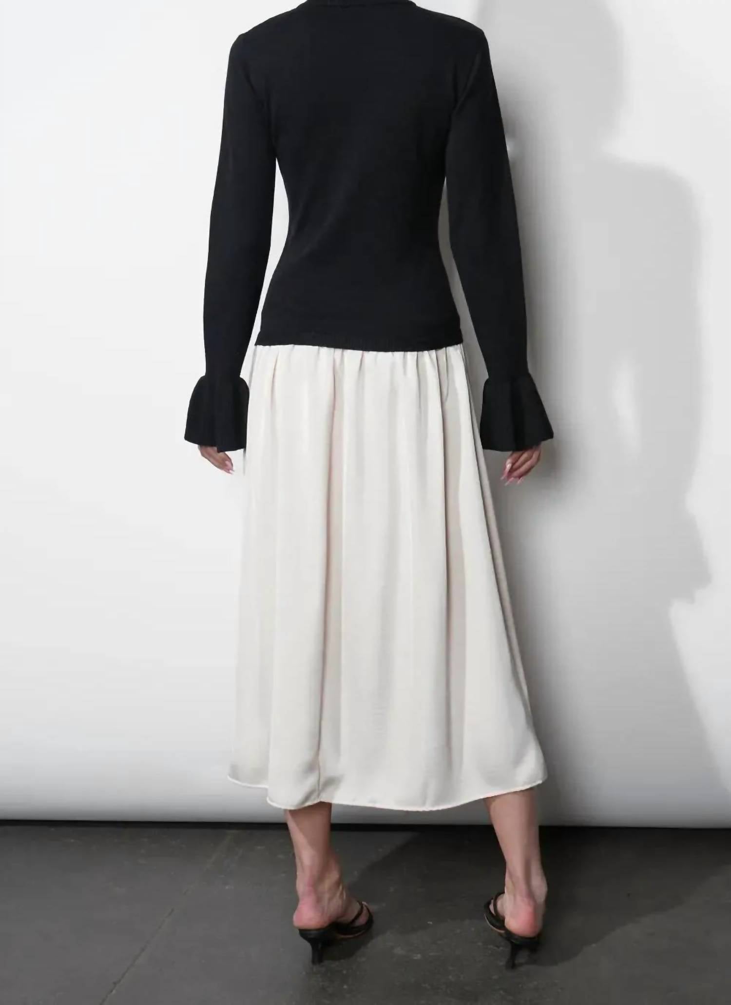 Greylin - Jovie Twofer Sweater Midi Dress