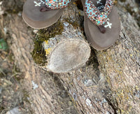 Gypsy Soule Women's Soule Lori Sandal in brown multi - women's sandal - detail view