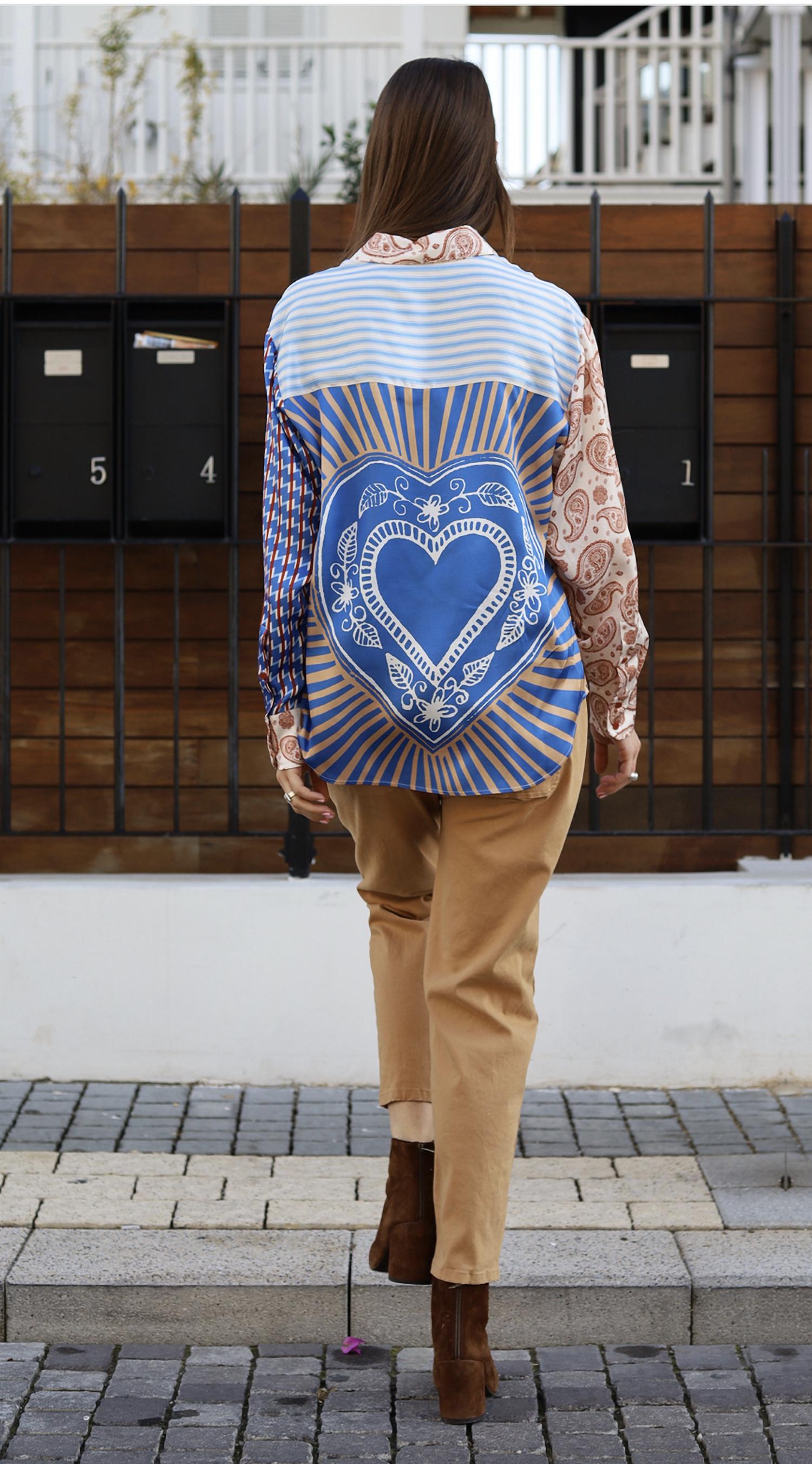 Me369 - Camilla Mix Pattern Shirt