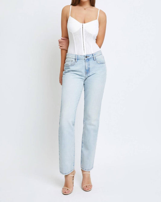 Hidden - Tracey High Rise Clean Classic Relaxed Straight Leg Jeans