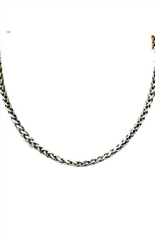 Yochi - Women's Wheat Chain Necklace