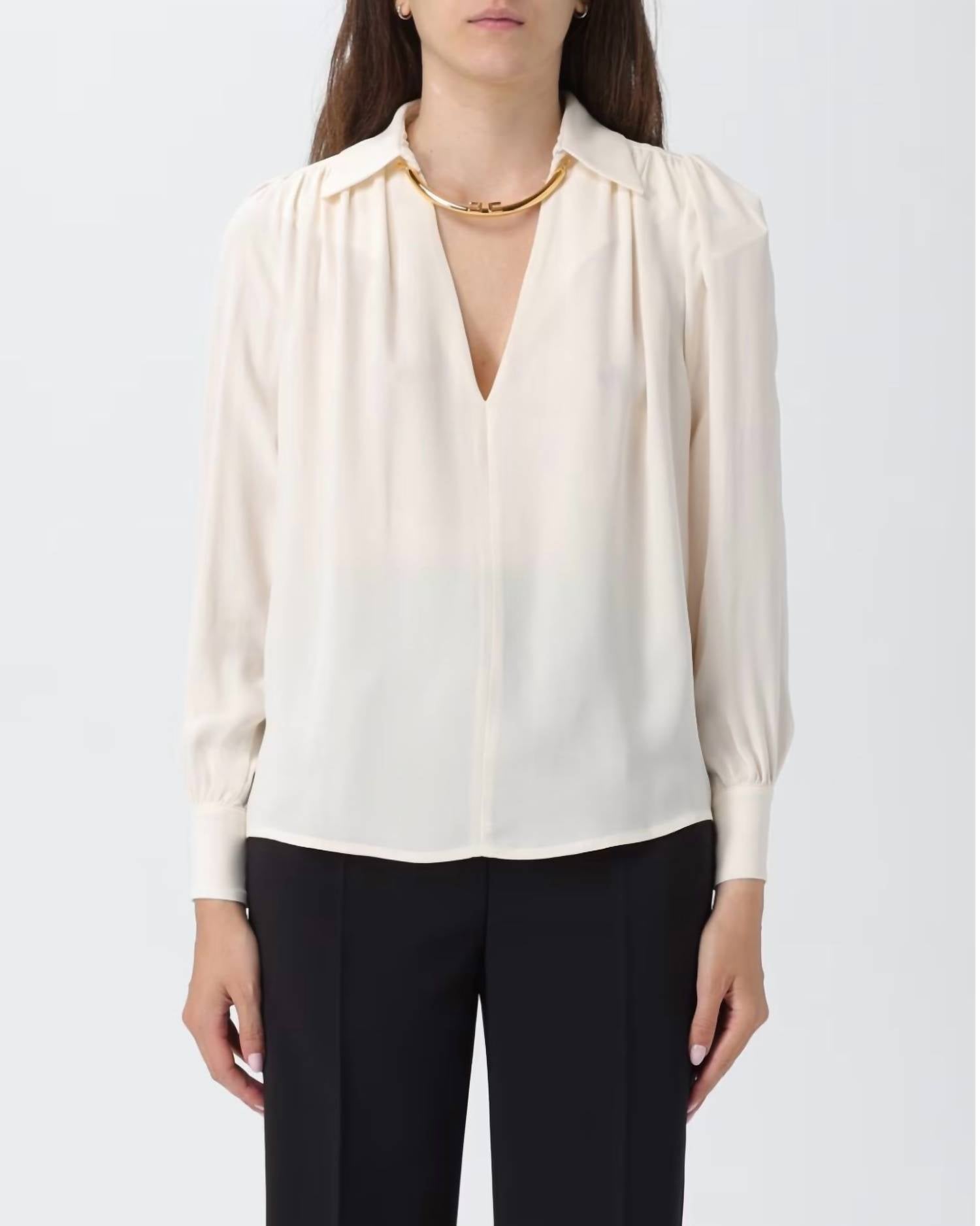 Elisabetta Franchi - V-neck Blouse