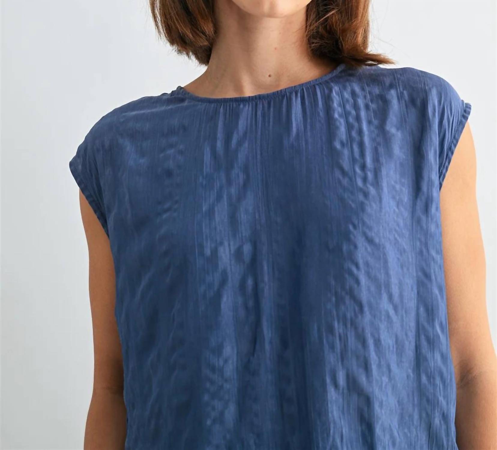 Fun 2 Fun - Madison Crinkle Satin Top