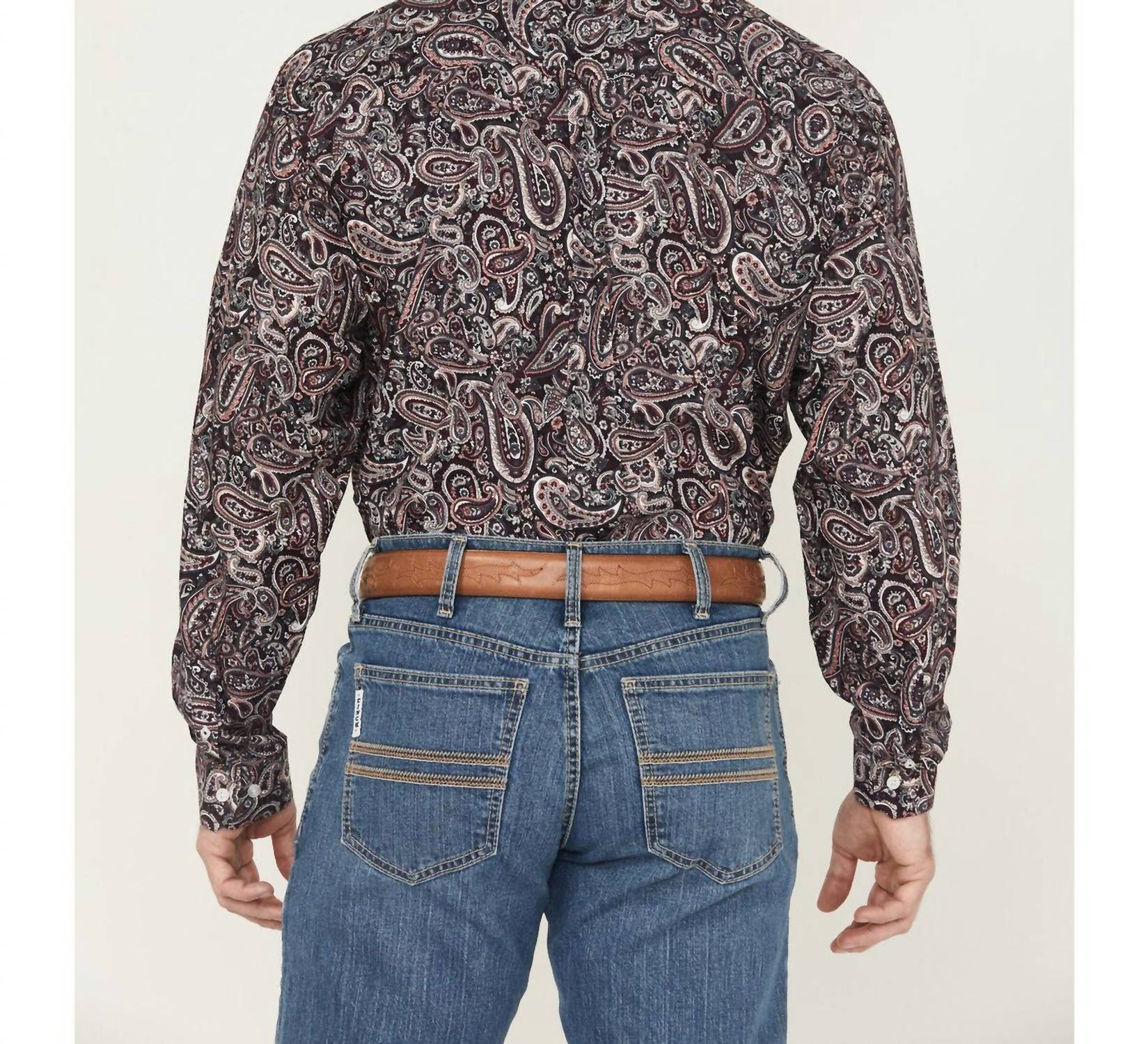 Cinch - Long Sleeve Paisley Shirt