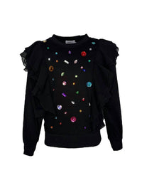 Lola + The Boys - Ruffle Rainbow Gem Shirt
