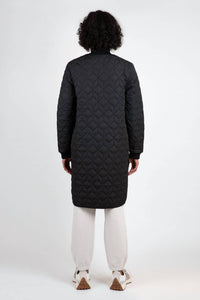 Ilse Jacobsen Padded Quilt Coat in black - women's jacket - view 4