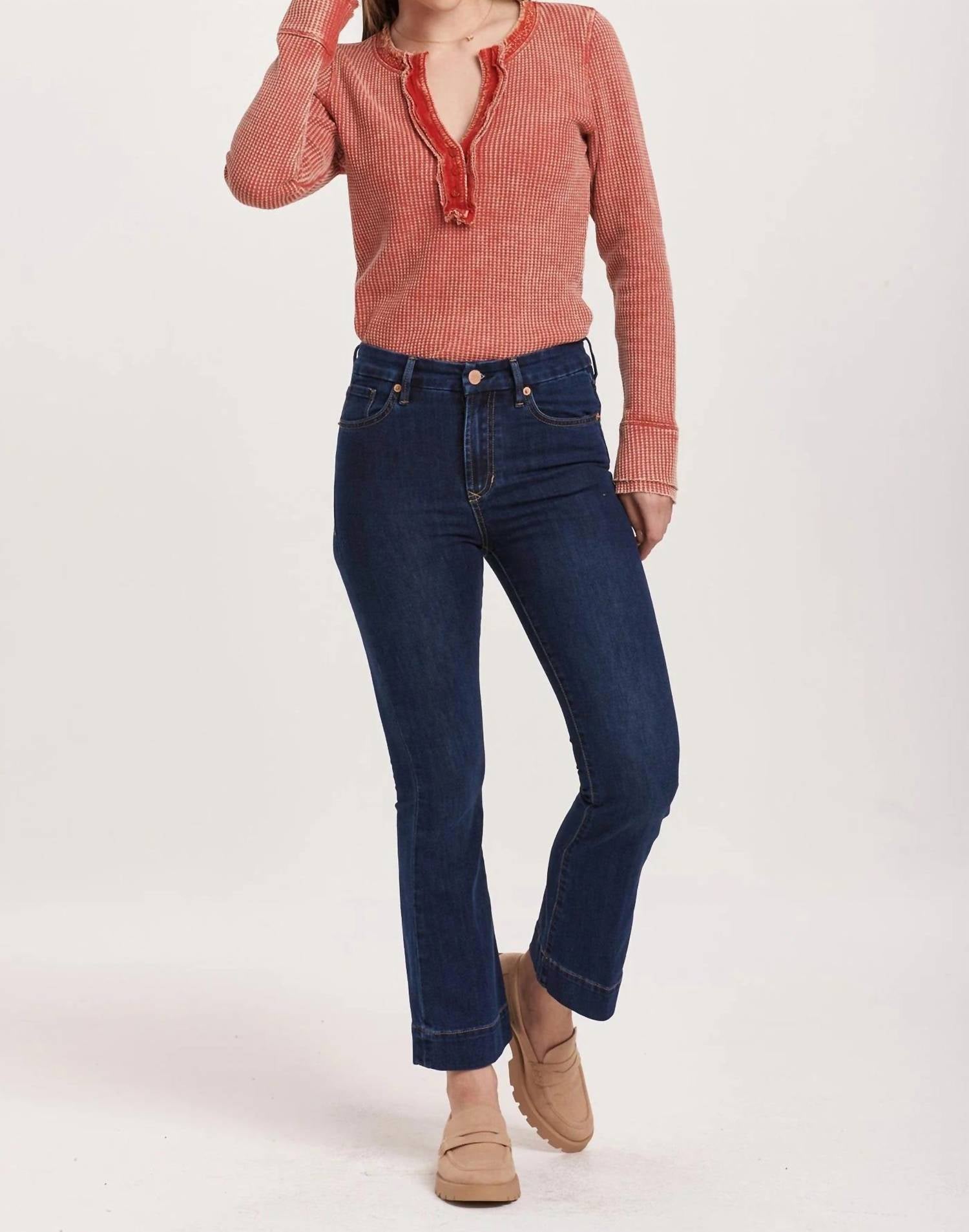 Dear John Denim - Jeanne High Rise Cropped Flare Jeans