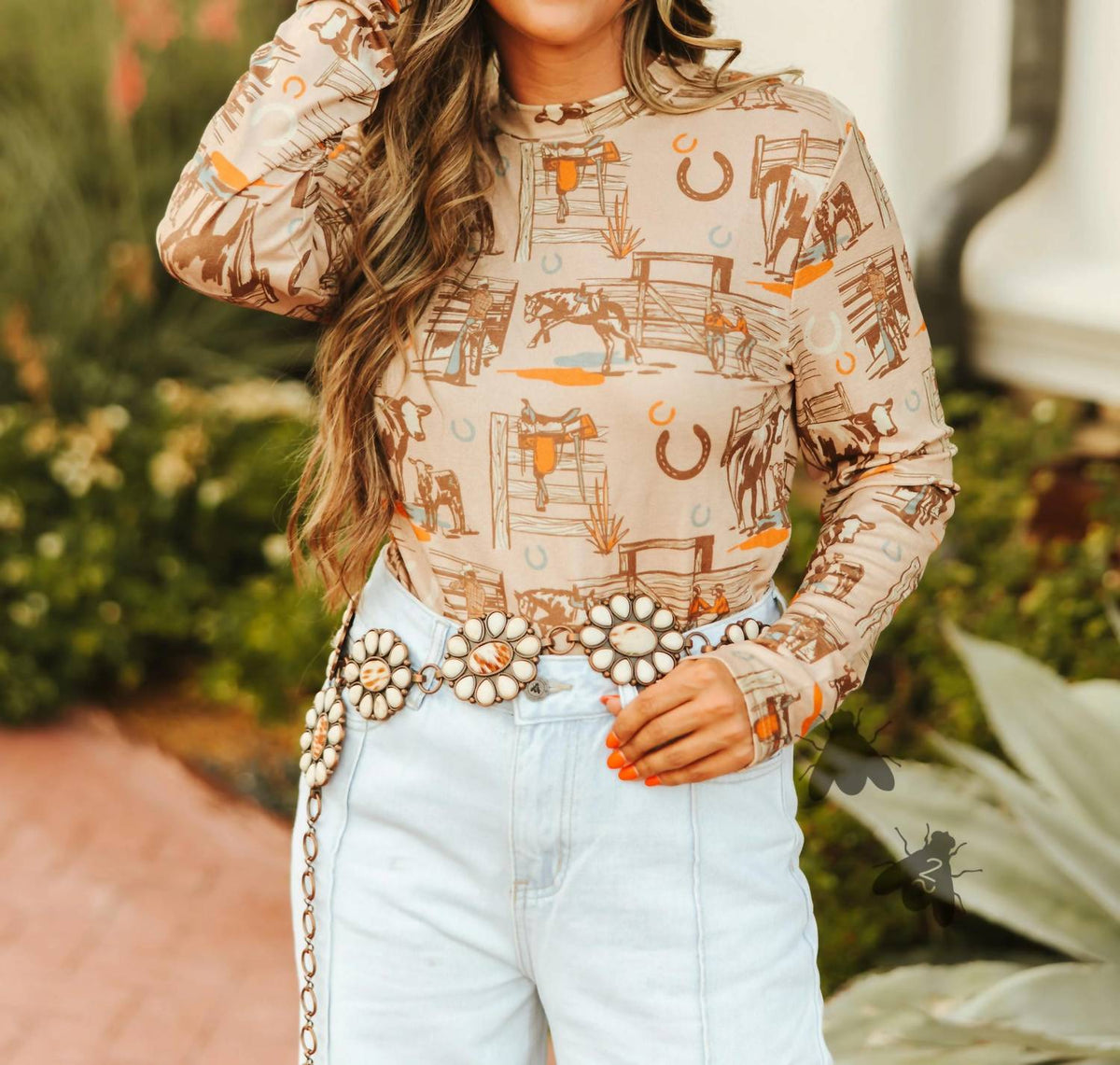 2Flyco - Sunset Ranch Long Sleeve Top