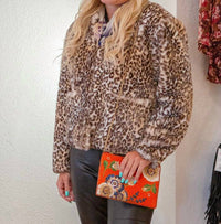 Johnny Was Women's Faux Fur Priscilla Jacket in cheetah - women's jacket