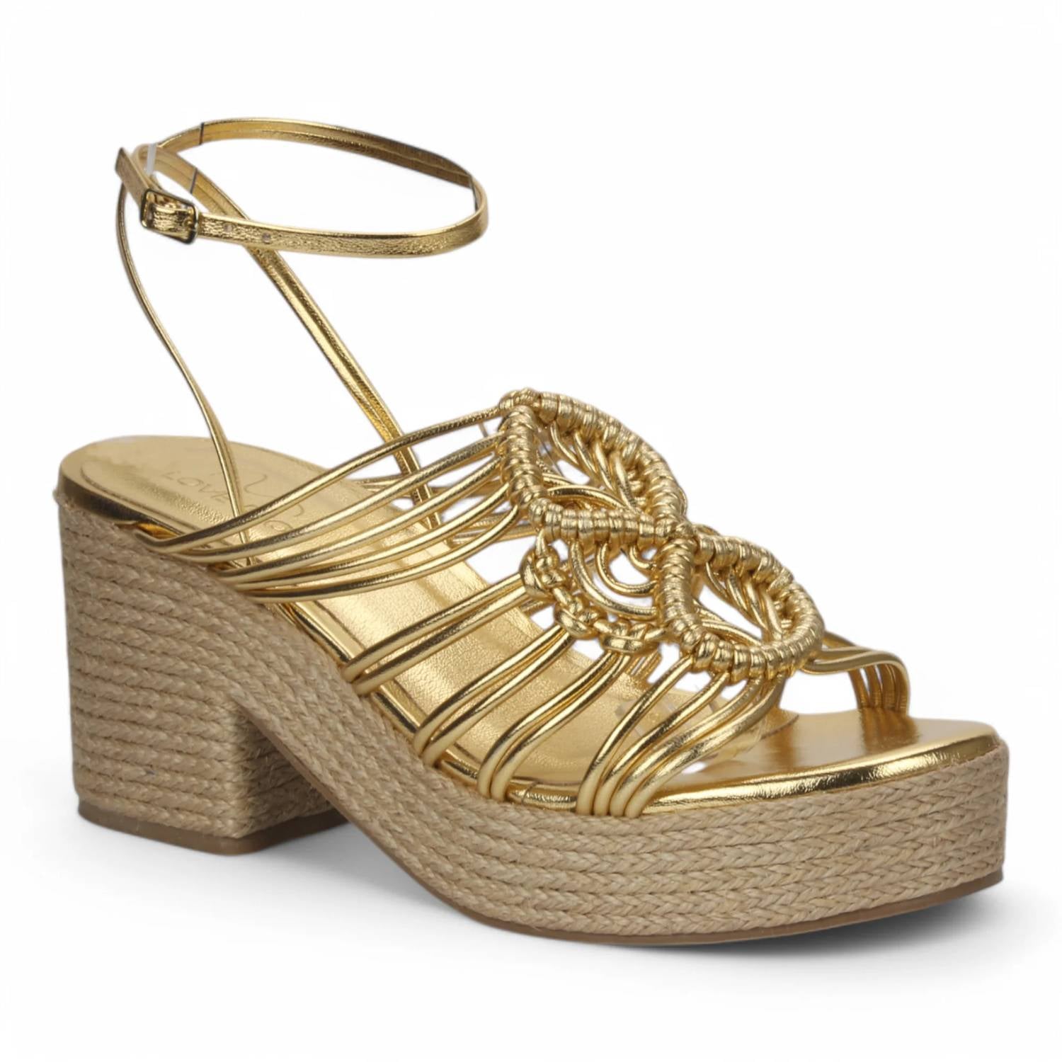 Love Rio - Women's Marigold Strappy Rope Wedge