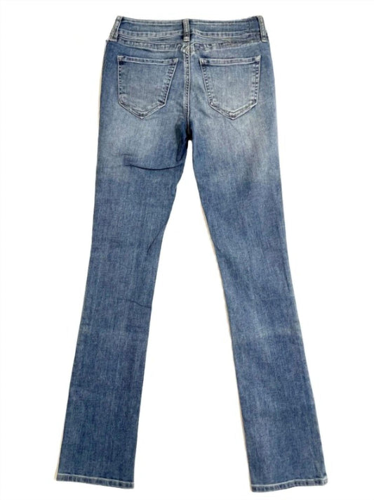 Yummie - Women's Mid Rise Straight Leg Vintage Skinny Jeans