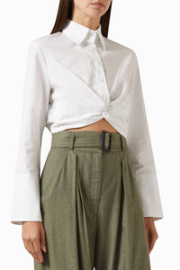 Matthew Bruch - Women's Twist Button Up Top