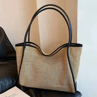 Anna-Kaci - Women's Desert Dunes Woven Tote Bag