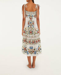 Farm Rio - Stitched Garden Long Dress