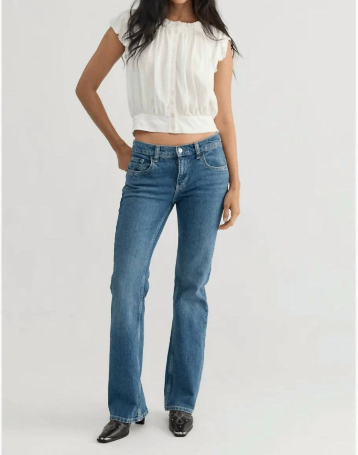 Free People - Monte Low Rise Slim Bootcut Jeans