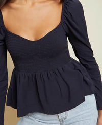 Nation Ltd - Zoie Babydoll Tee Top