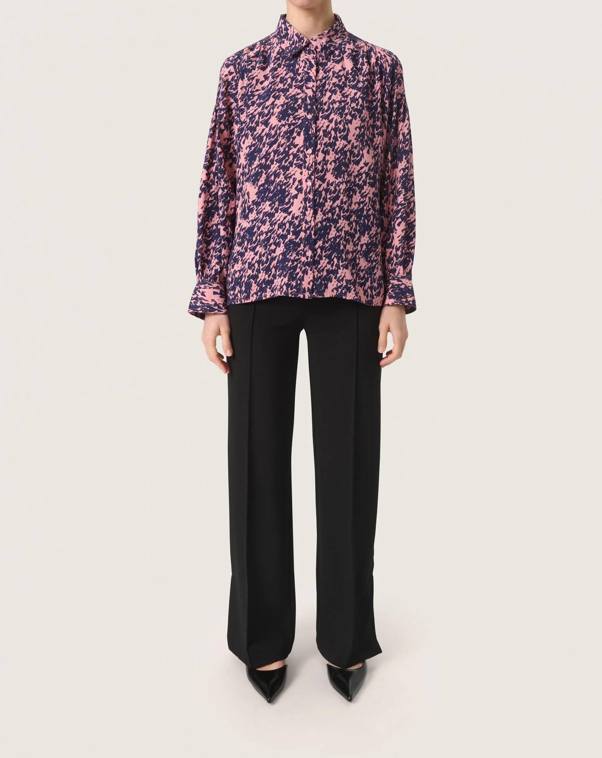 Soaked In Luxury - Sylvia Printed Long Sleeve Shirt