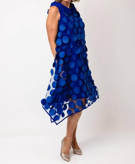 Joseph Ribkoff - 3d Dot Mesh Trapeze Dress