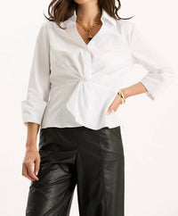 Tyler Boe - Paige Cotton Twisted Front Top