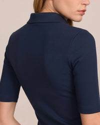 Belle D'Amour - Short Sleeve Collared Bodysuit