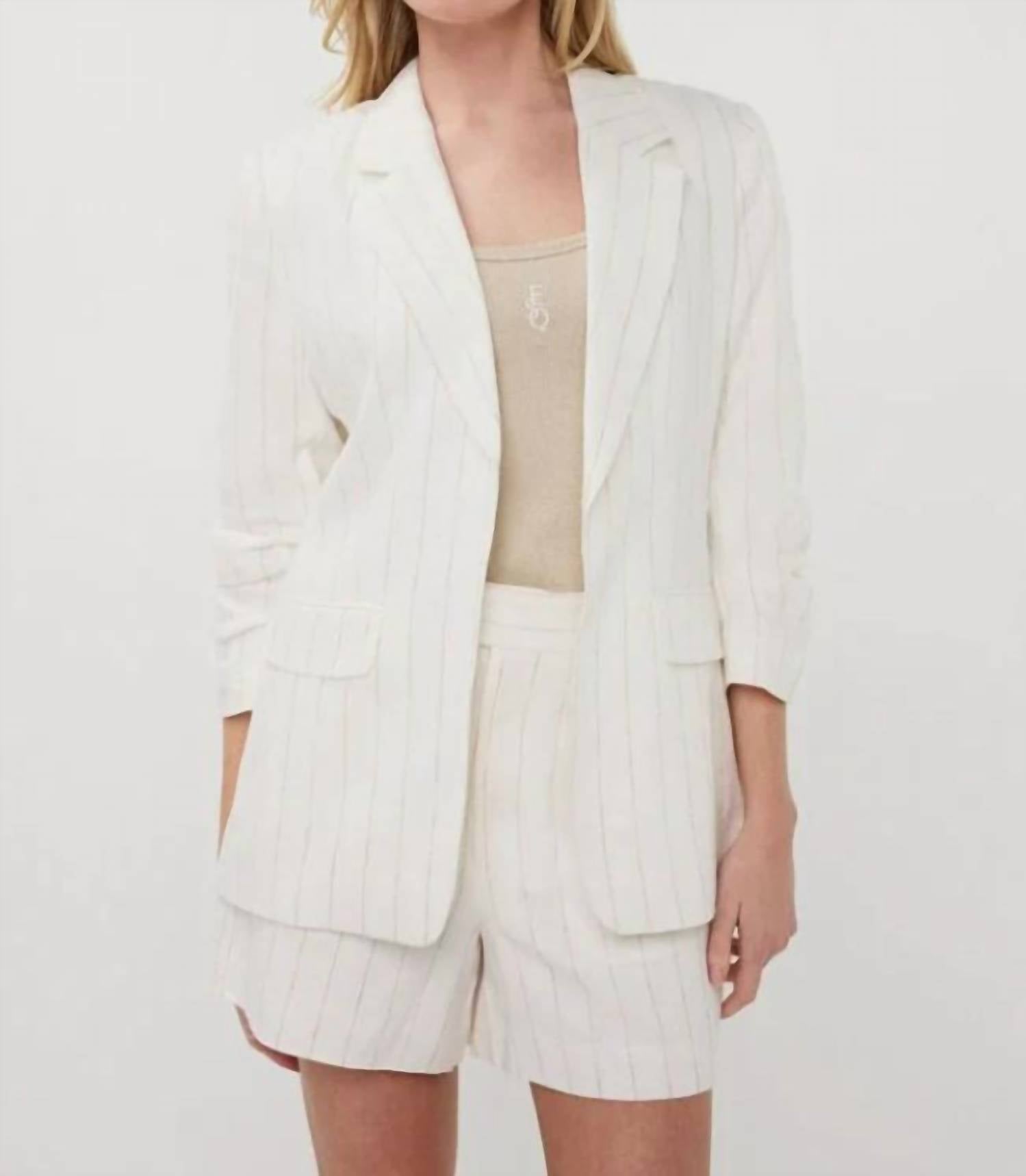 Esqualo - Linen Striped Blazer