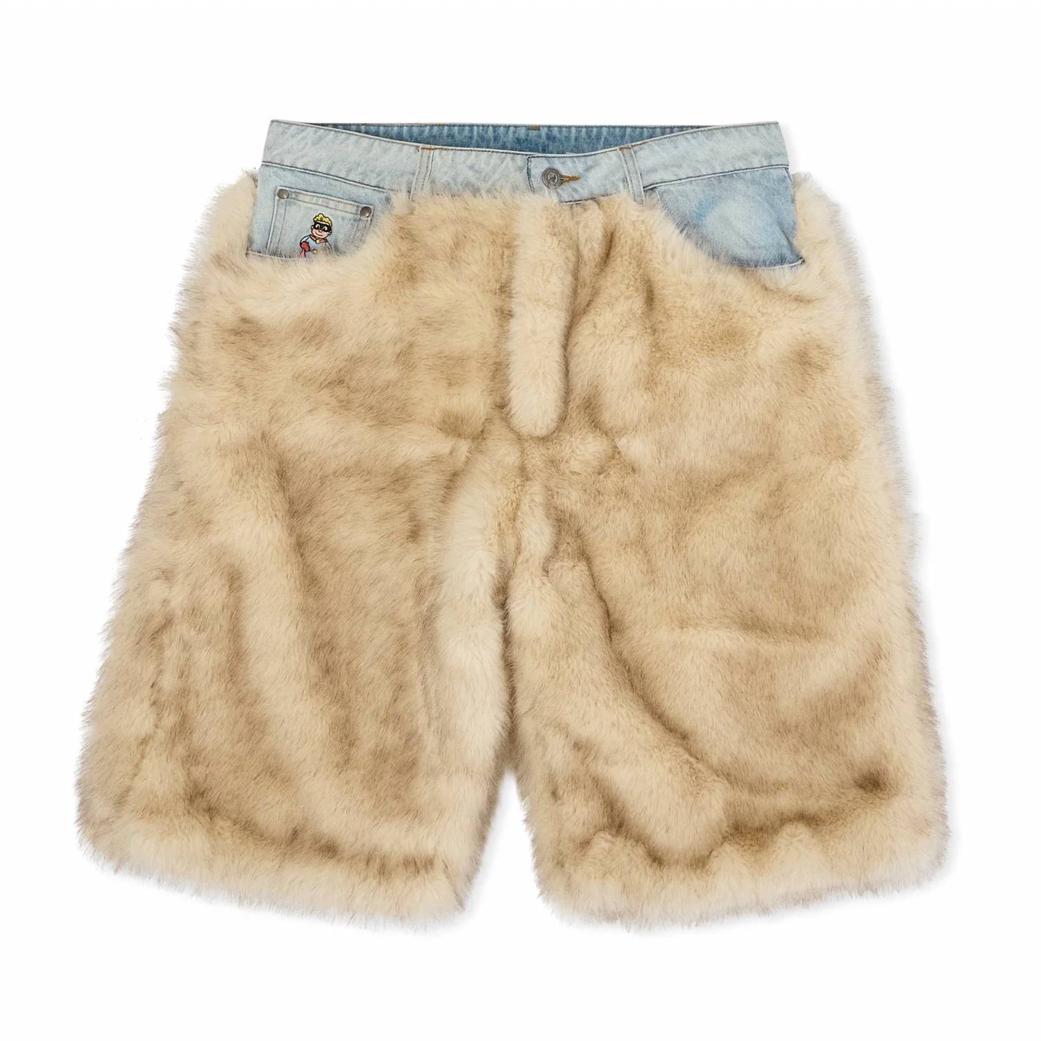 Kidsuper - Fur Denim Shorts