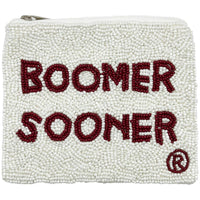 La Chic Designs - Women's Boomer Sooner Beaded Coin Purse