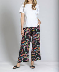 Apny - Crop Wide Leg Pants