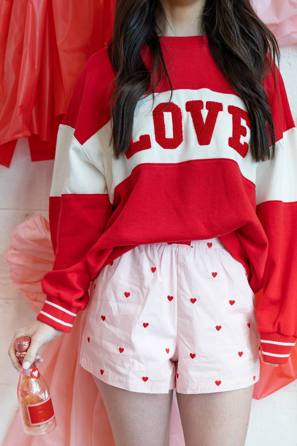 Day + Moon - Lovers Elastic Waist Shorts