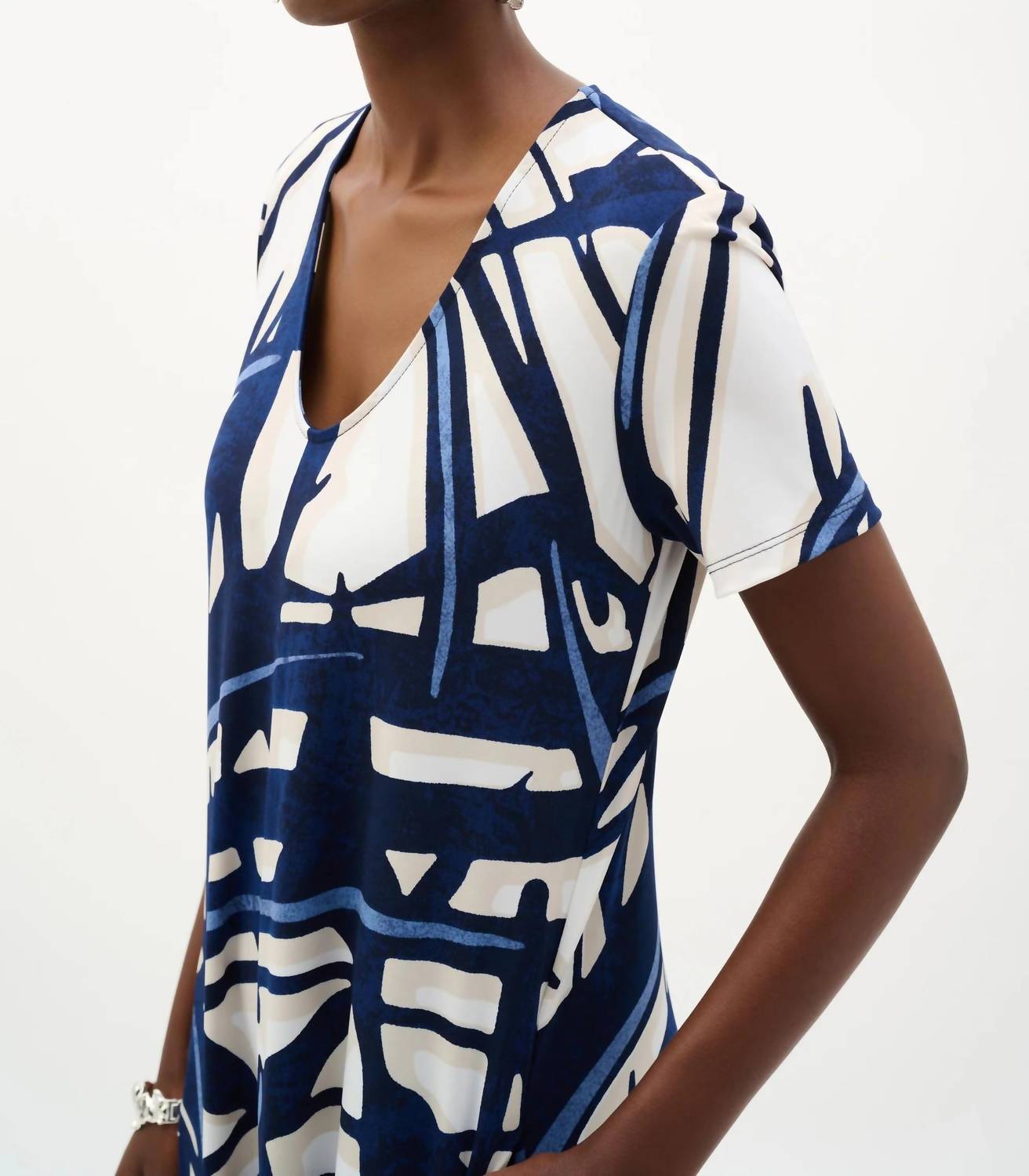 Joseph Ribkoff - Abstract Midi Trapeze Dress
