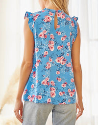 Andree By Unit - Flutter Sleeve Embroidered Top