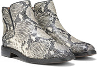Franco Sarto Women's Marcus Booties in grey snake print - women's shoe - detail view