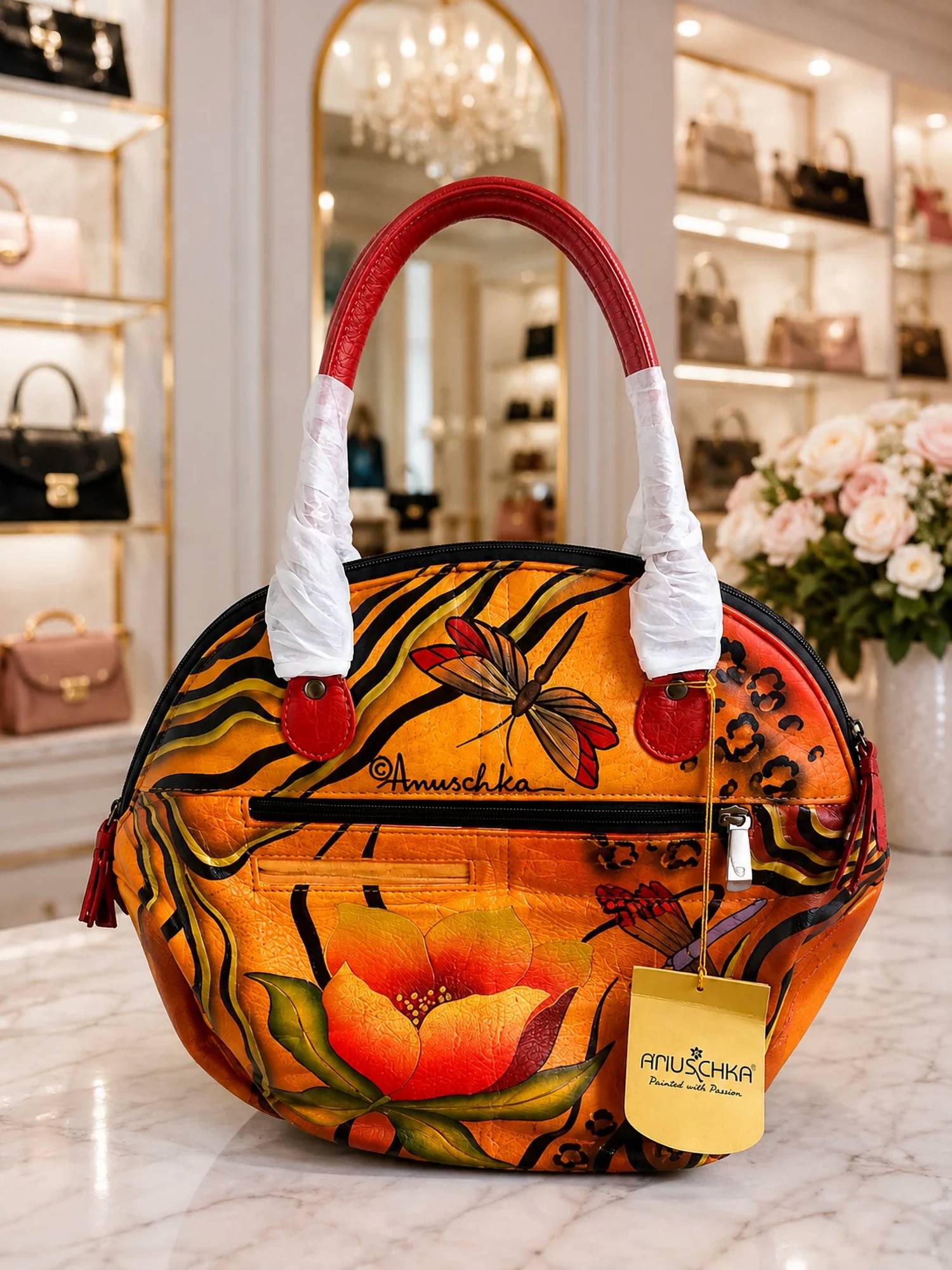 Anuschka - Women's Genuine Leather Hand Painted Satchel