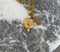 Chansuttpearls - Women's Pearl Coin Necklace