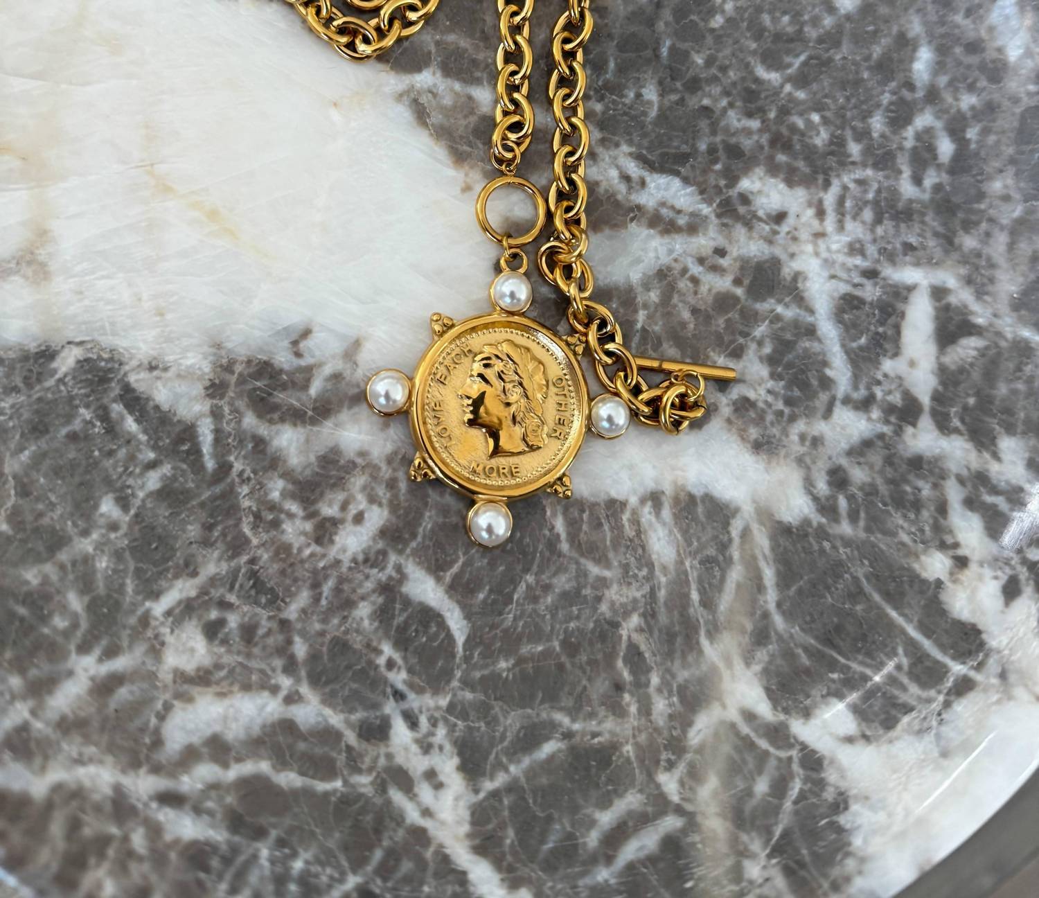 Chansuttpearls - Women's Pearl Coin Necklace